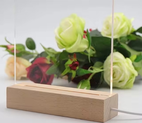 kaufen Klares Led-Acryl-Stand mit Stift Desktop-Erinnerung Lichtschild online manufacture