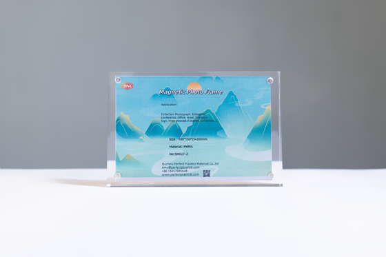 kaufen Starke kristallklare quadratische Bildmagnetische Acryl-Fotoraum für das Home Office online manufacture