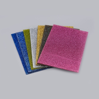 kaufen Sparkle Transparent 3mm 5mm Grün Rosa Glitter Acrylblech für die Wohnkultur online manufacture