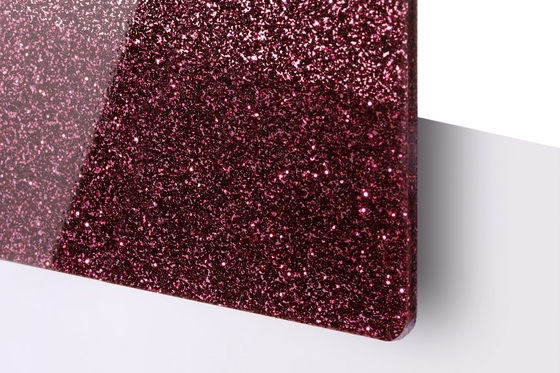 kaufen OEM Rotfarbe Glitzer Akrylblatt Großhandel Marmor 4 * 8ft Plastikplatte online manufacture