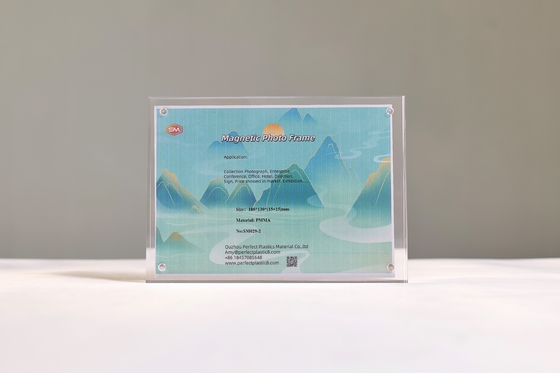 kaufen Glasfoto Klar 5 x 7 Magnetischer Acrylbildrahmen Freistehender Desktopbildrahmen online manufacture