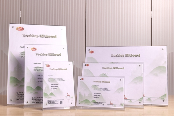 kaufen Magnetische L-Form Akrylschildhalter Schreibtisch Billboard Tisch Menü Für Hotel Restaurant Display Stand online manufacture