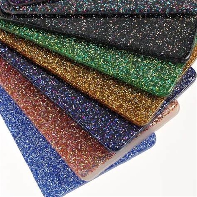kaufen Helle farbige Wand 3mm 4mm 5mm Plexiglas Glitter Acrylblech mit Marmor glänzen online manufacture