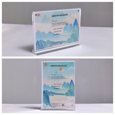 kaufen A3 A4 kundenspezifische klare, transparente, magnetische, T-förmige, Acrylschildhalterbroschüre online manufacture