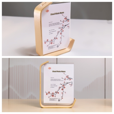 kaufen Populärer multifunktionale L-förmige Acryl-Fotobildrahmen mit Holzgrund online manufacture
