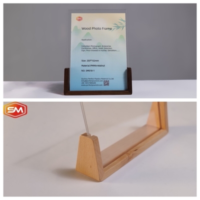 kaufen A4 klares Desktop klares Acryl-Fotoraum mit Holzbasis online manufacture