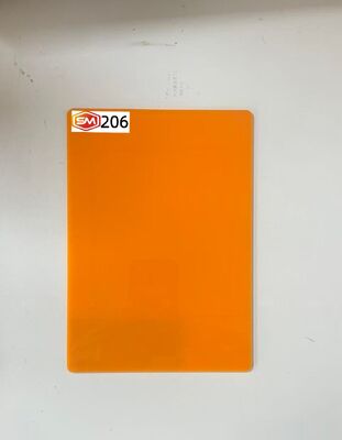 kaufen Vibrant Orange Cast Acrylic Sheet 20 mm dick und kratzfeste Platte für das Design von Einzelhandelsarmaturen online manufacture