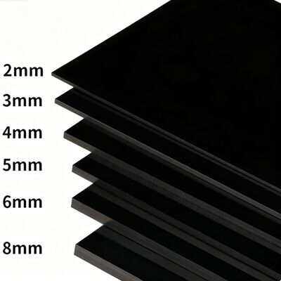 kaufen 2-8mm schwarzes mattiertes Acrylglas, Sondergröße online manufacture