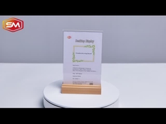 T-Form Akryl-Schildhalter mit zwei Rillen