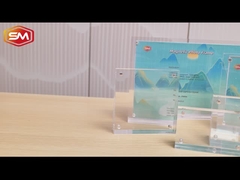 Doppelseitige schlanke Acrylmagnetfotorahmenreihe