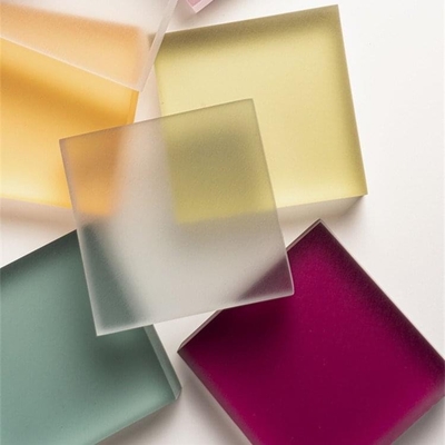 Widerstandsfähige Kunststoffplatte 2 mm 3 mm Gelb PMMA Frosted Acrylic Sheet Acryl Matte