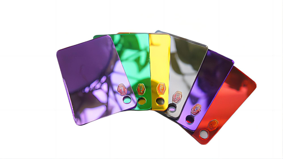 Laserschneiden PMMA 1220*2440mm doppelseitiges Spiegelblatt mit selbstklebendem Acrylblatt