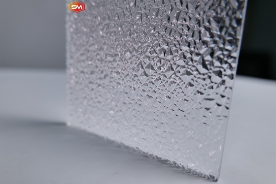 Persönliche Größe Transparent Klar gestreiftes PMMA Textured Acrylblech für die Wohnkultur
