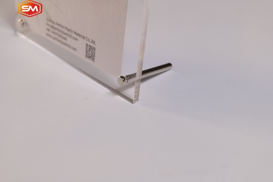 Benutzerdefinierte Größe Desktop klare Bilderrahmen Acryl Fotorahmen mit Schraubständer