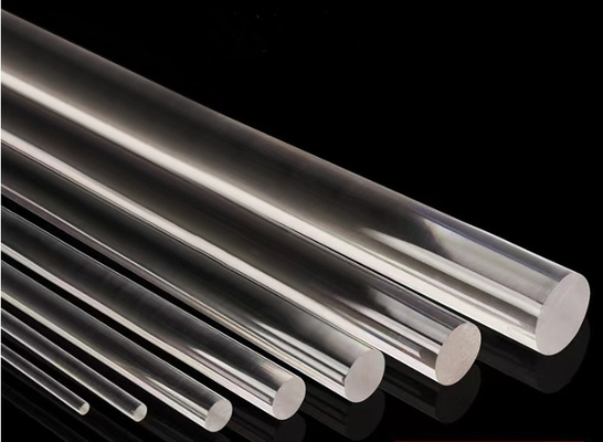 Durchsichtige PMMA-Bar Acryl Extrudierte Durchsichtige Röhre Leuchtstoffpolierte und feste Acryl-Stick