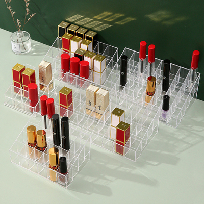 Qualitätsgarantierte Acryl-Kosmetik-Box Transparente Lippenstift-Speicherbox Anzeigestelle