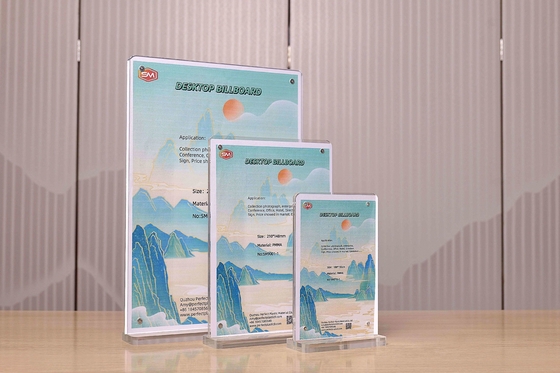 Menü Stand Klar Transparent Magnetische T-Stil Acryl Schild Halter Desktop Werbung
