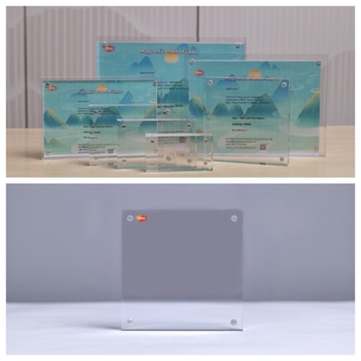 Auf Wunsch Klar 11x17 Zoll 20 mm Dicke Magnetischer Acrylbildrahmen