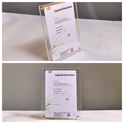 A6 klares Acryl-Fotoraum mit Bildrahmen für den Schreibtisch