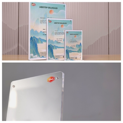 Doppelseitiges magnetisches T-Form-Acrylschildhalter praktische Anzeige