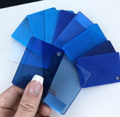 Verschleißbeständiges blaues Acrylblech 20 mm für den Einsatz in Aquarienbehältern und Meerwasser