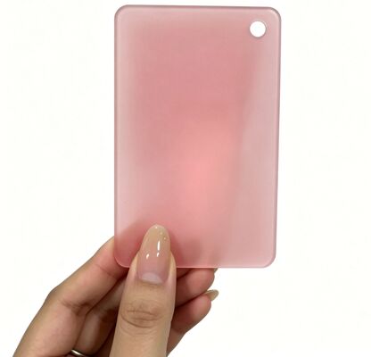Durchscheinende rosa 3 mm dicke, mattierte Acrylplatte