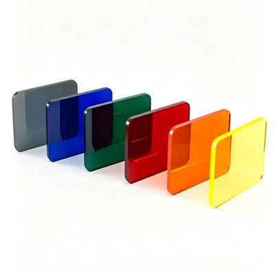UV-beständige klare Acrylplatte mit anpassbaren Farben und hoher Lichtdurchlässigkeit für Innen- und Außendisplays